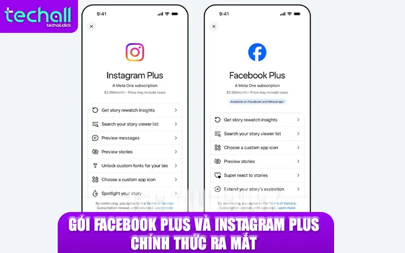 Gói Facebook Plus và Instagram Plus