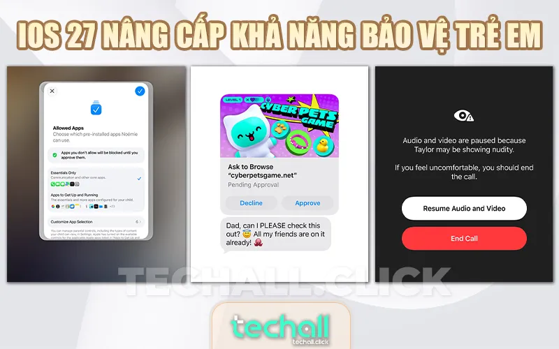 iOS 27 nâng cấp khả năng bảo vệ trẻ em