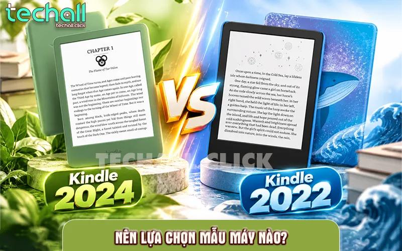 So sánh Kindle 2024 và Kindle 2022