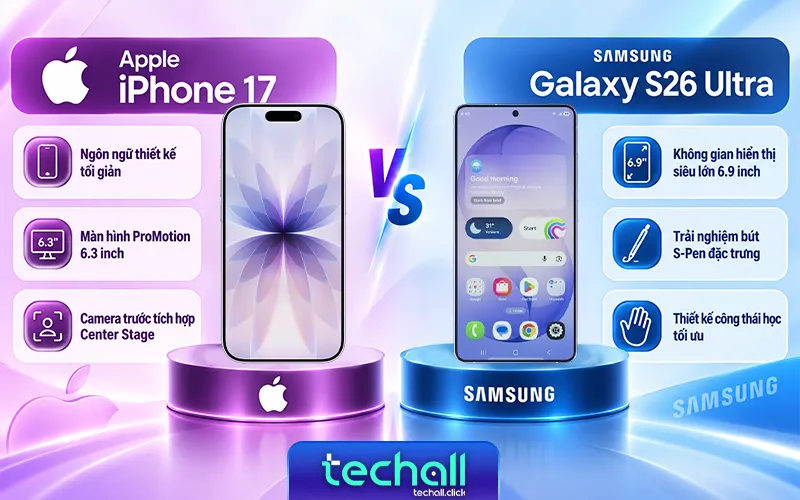 Thiết Kế Và Màn Hình Iphone 17 Vs Samsung Galaxy S26 Ultra