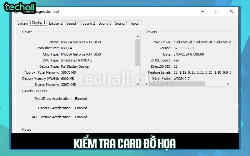 Kiểm tra card đồ họa