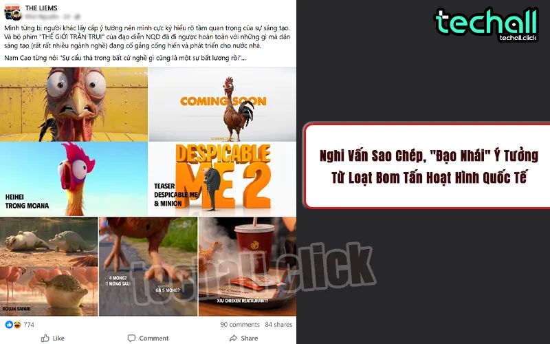 "Đạo Nhái" Ý Tưởng Từ Loạt Bom Tấn Hoạt Hình Quốc Tế