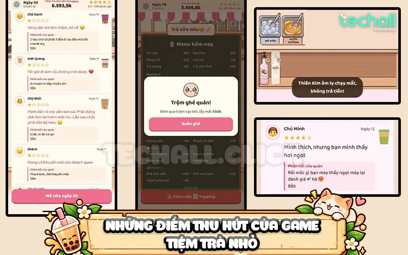Những điểm thu hút của Game Tiệm Trà Nhỏ